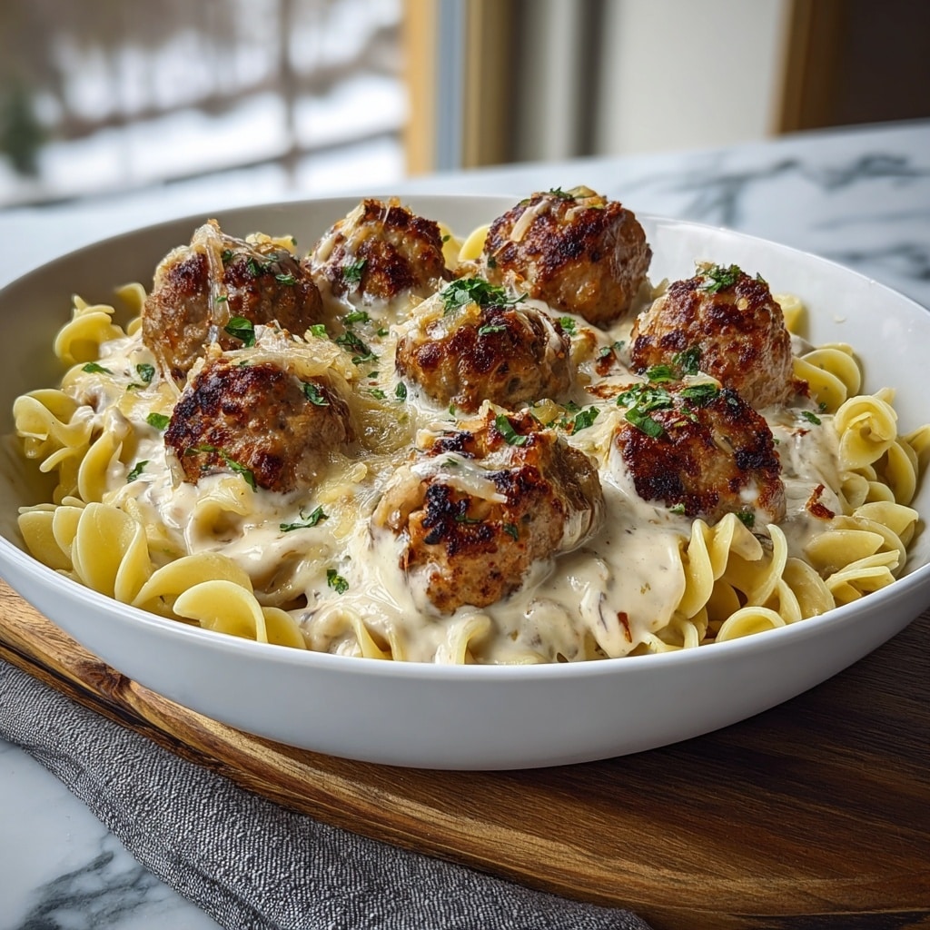 Swedish Meatball Pasta Bake Recipe - Recipe Image