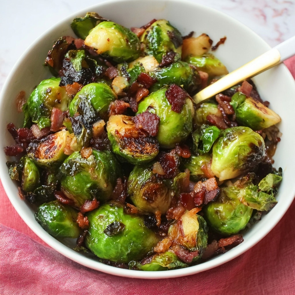 Caramelized Brussels Sprouts with Bacon Jam Recipe - Recipe Image