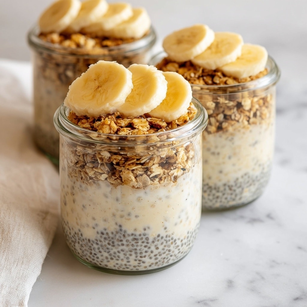 Creamy Overnight Banana Cinnamon Oats Recipe - Recipe Image