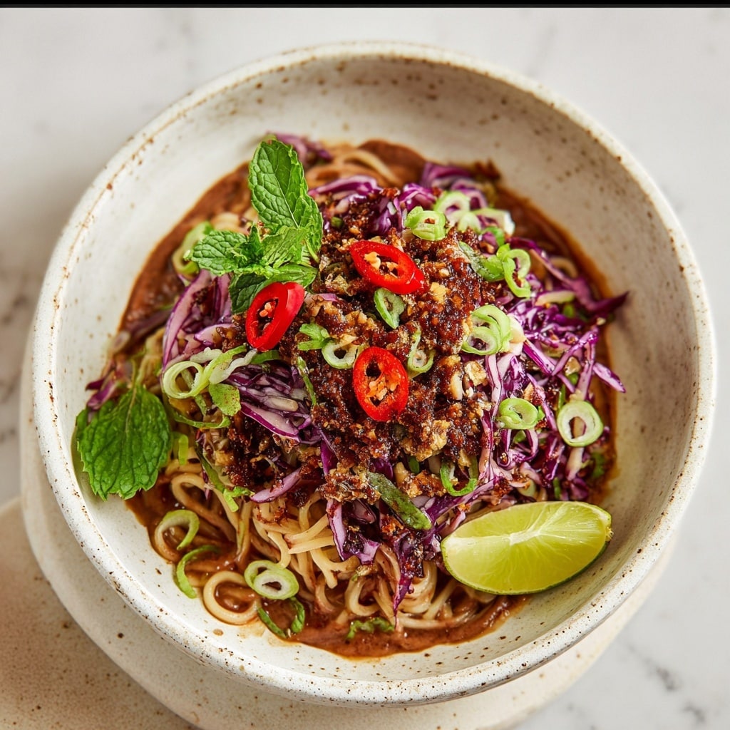 Sesame Chili Cold Soba Noodle Salad Recipe - Recipe Image