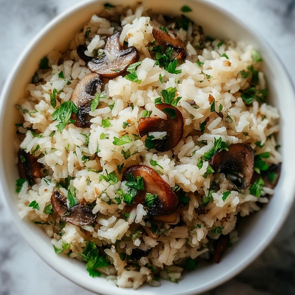 Creamy Mushroom Rice Recipe - Recipe Image