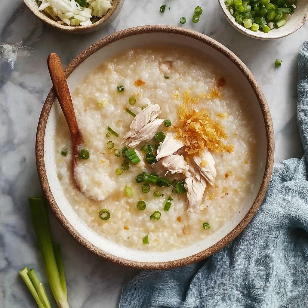Comforting Chicken Congee Recipe for Cozy Evenings Recipe - Recipe Image