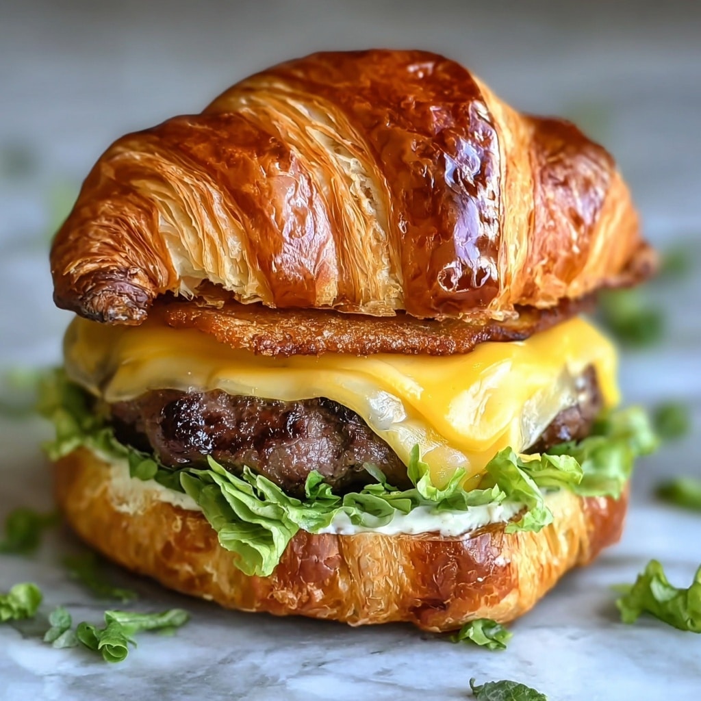 Ultimate Crispy Croissant Smash Burgers Recipe in 5 Easy Steps Recipe