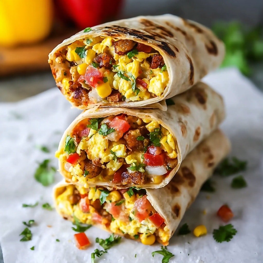 Delicious Freezer Breakfast Burritos for Busy Mornings Recipe - Recipe Image