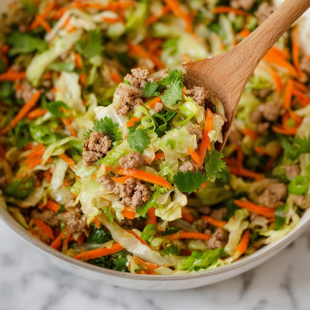 Ground Turkey Egg Roll Bowls Recipe - Recipe Image