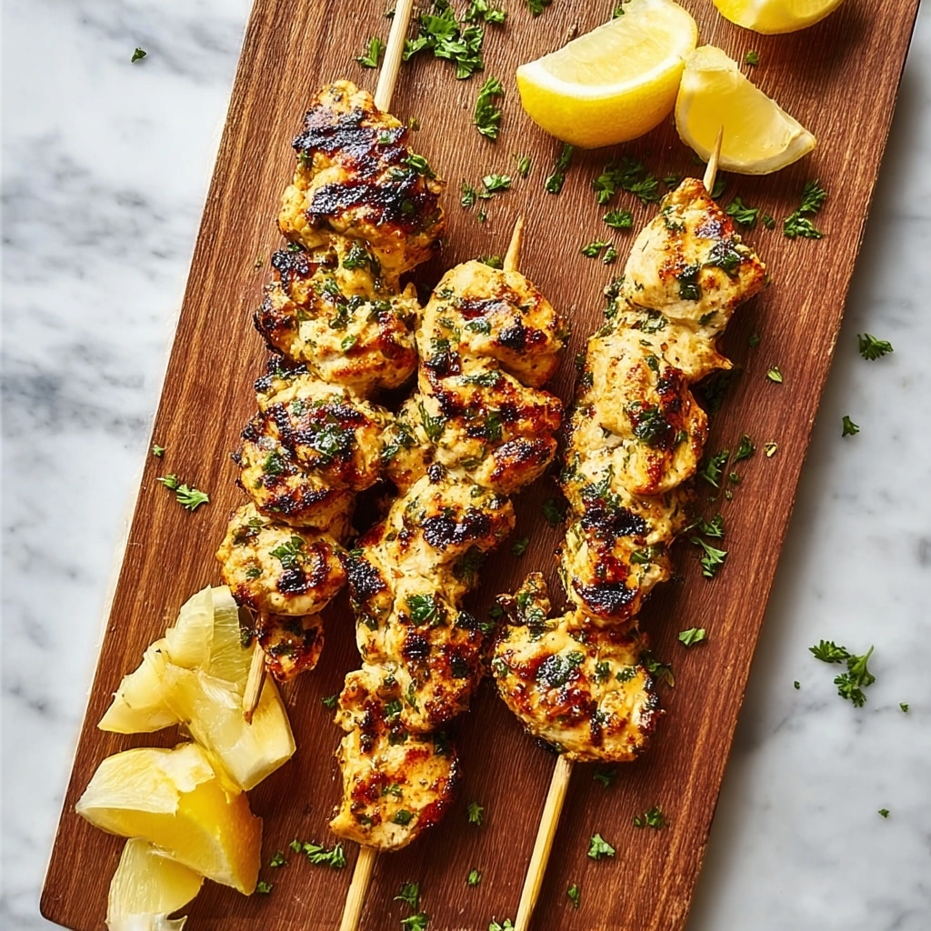 Garlic Parmesan Chicken Skewers Recipe - Recipe Image