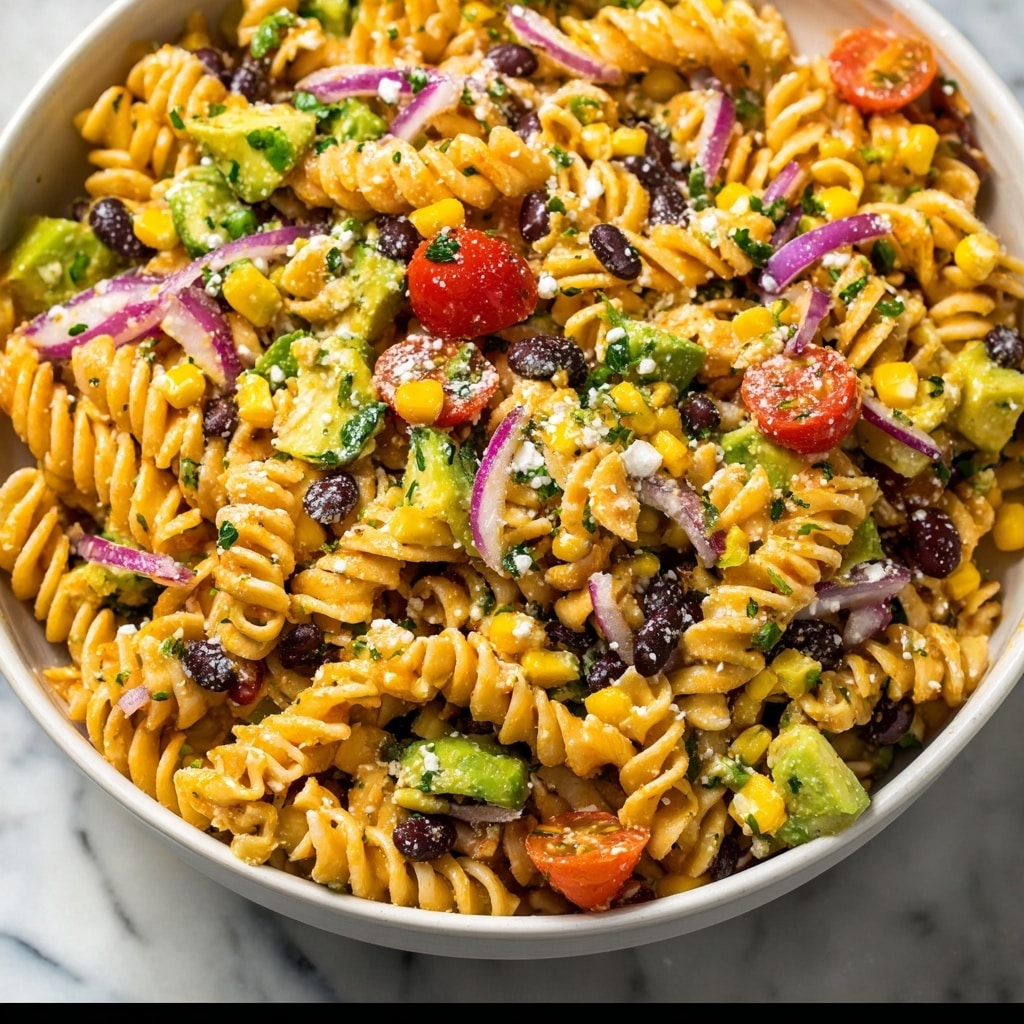 Mexican Pasta Salad With Creamy Dressing Recipe - Recipe Image