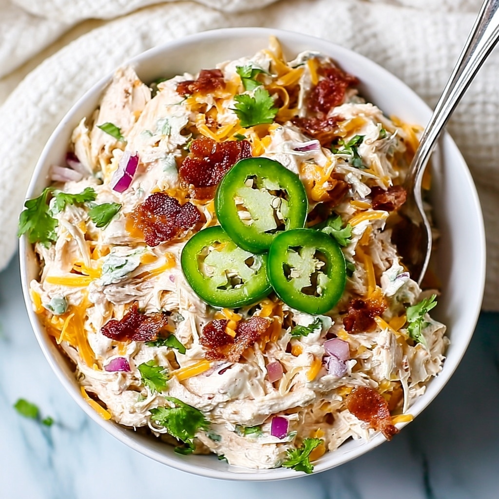 Jalapeno Popper Chicken Salad Recipe - Recipe Image