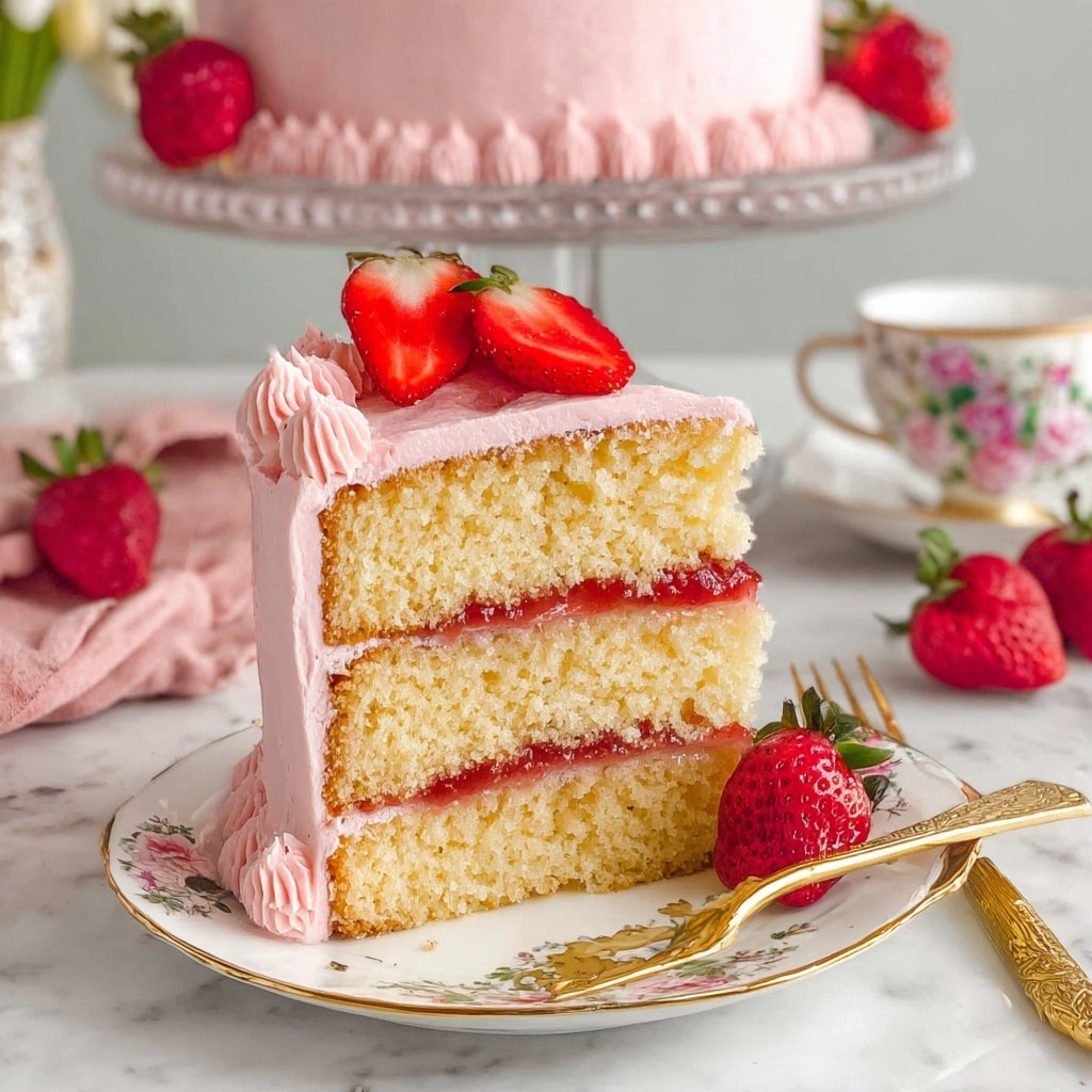Strawberry Lemonade Cake Recipe - Recipe Image
