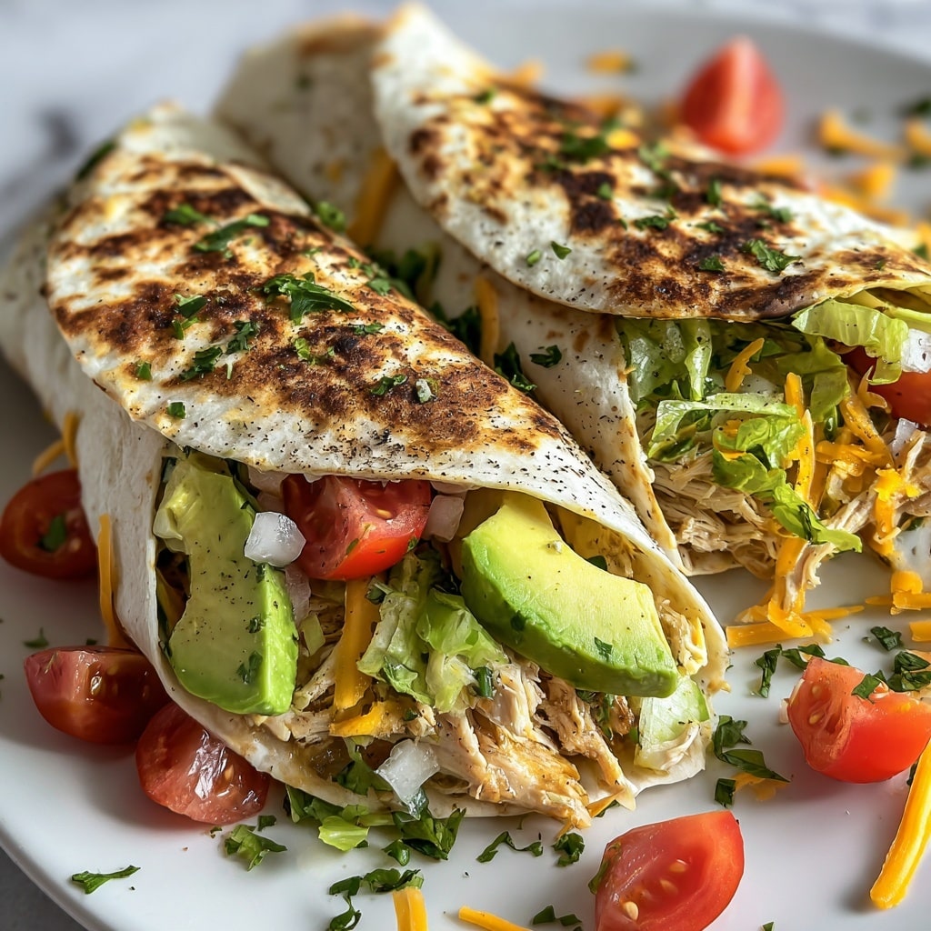 Chicken Avocado Ranch Burritos Recipe - Recipe Image