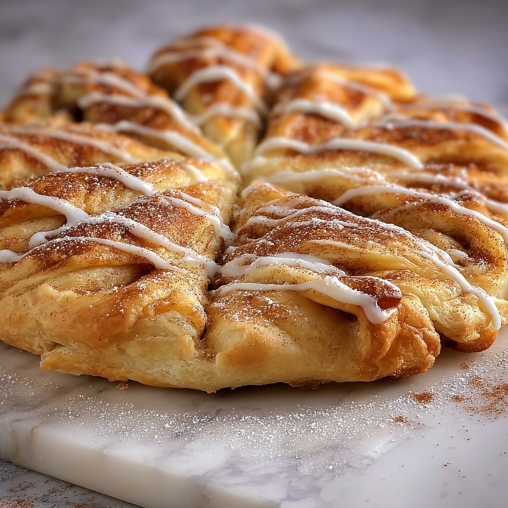 Cinnamon-Sugar Pizza Made with Crescent Rolls Recipe - Recipe Image