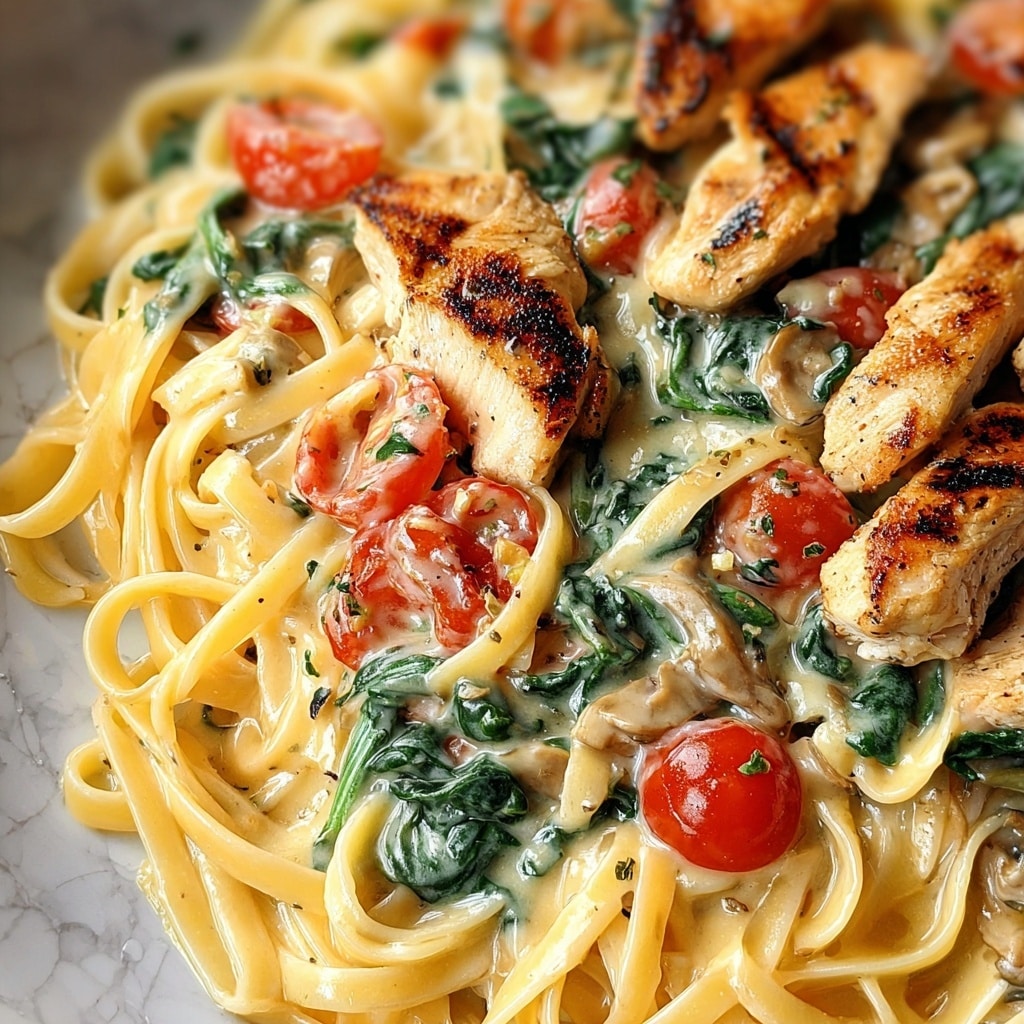 Creamy Tuscan Chicken Pasta Recipe - Recipe Image