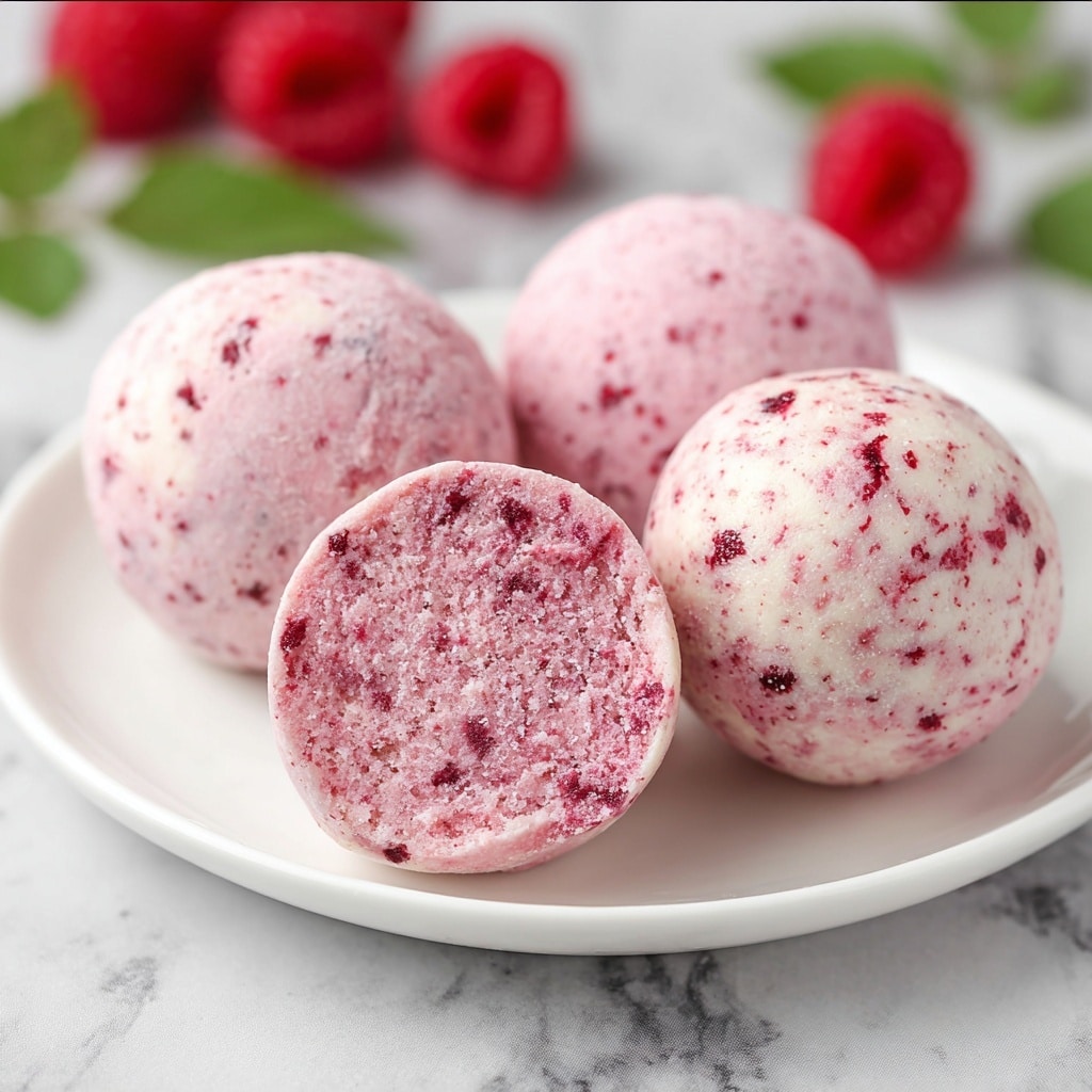 Raspberry Cheesecake Protein Balls Recipe - Recipe Image