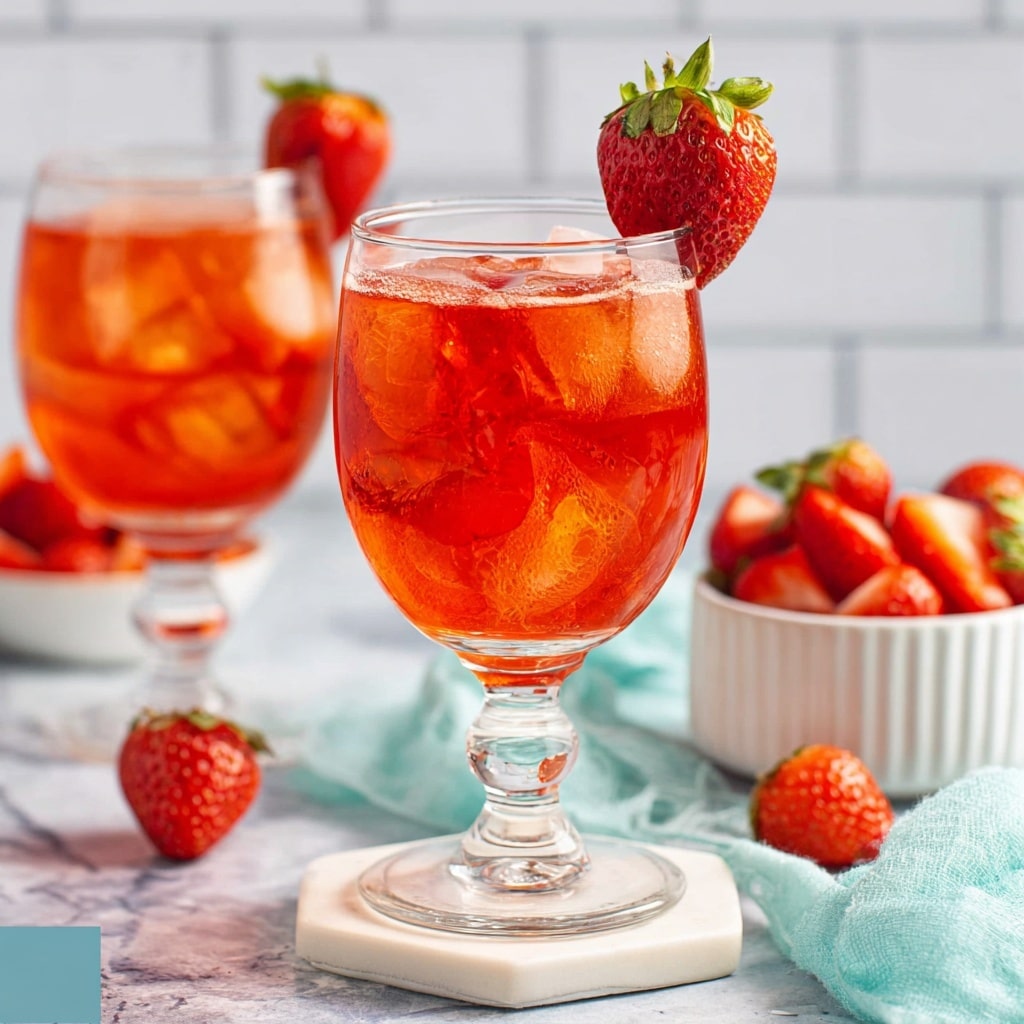 Strawberry Sweet Tea Recipe - Recipe Image