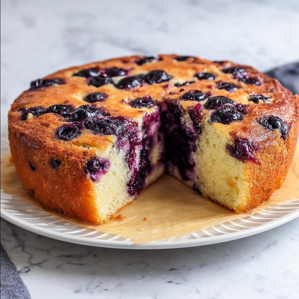 Air Fryer Blueberry Yogurt Cake Recipe - Recipe Image