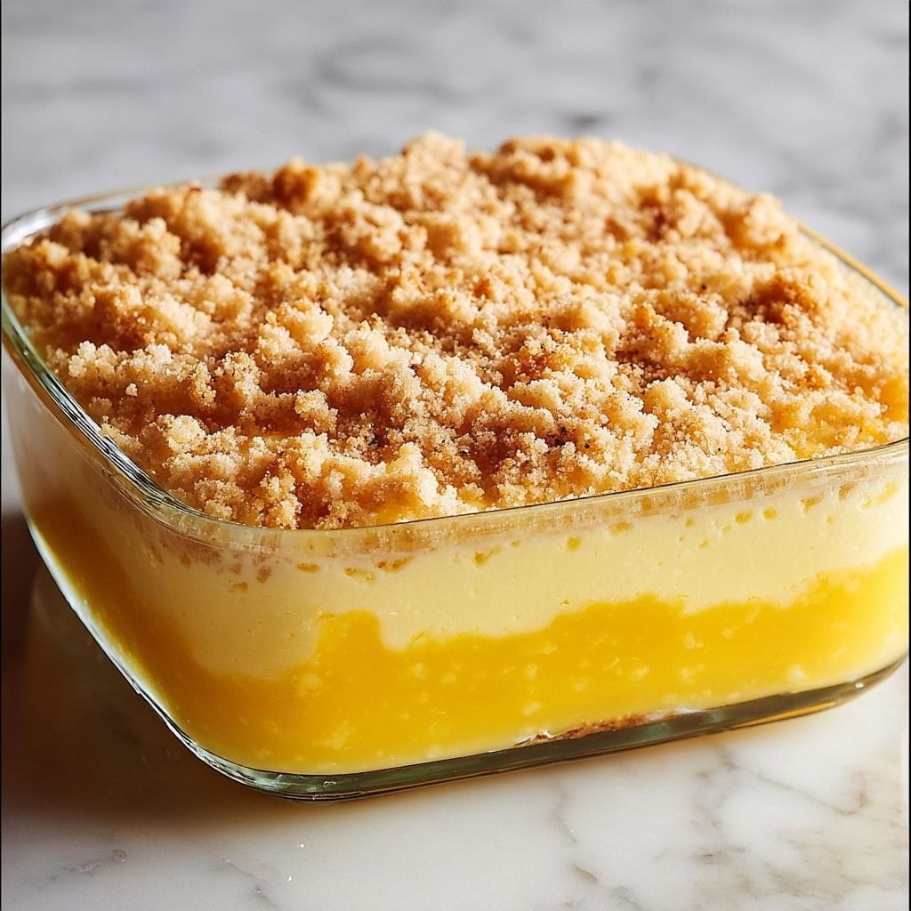 Lemon Cream Cheese Dump Cake Recipe - Recipe Image