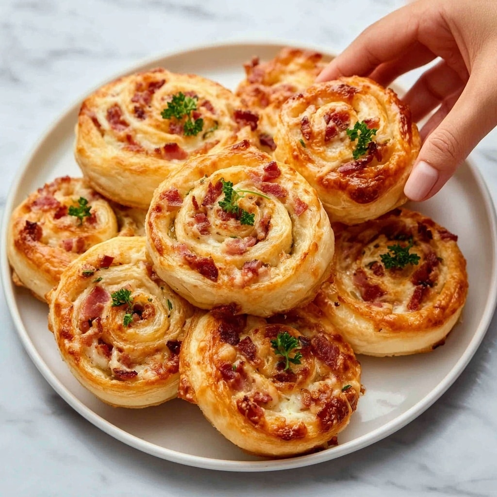 Camembert Potato Puff Pastry Bites with Honey Recipe - Recipe Image