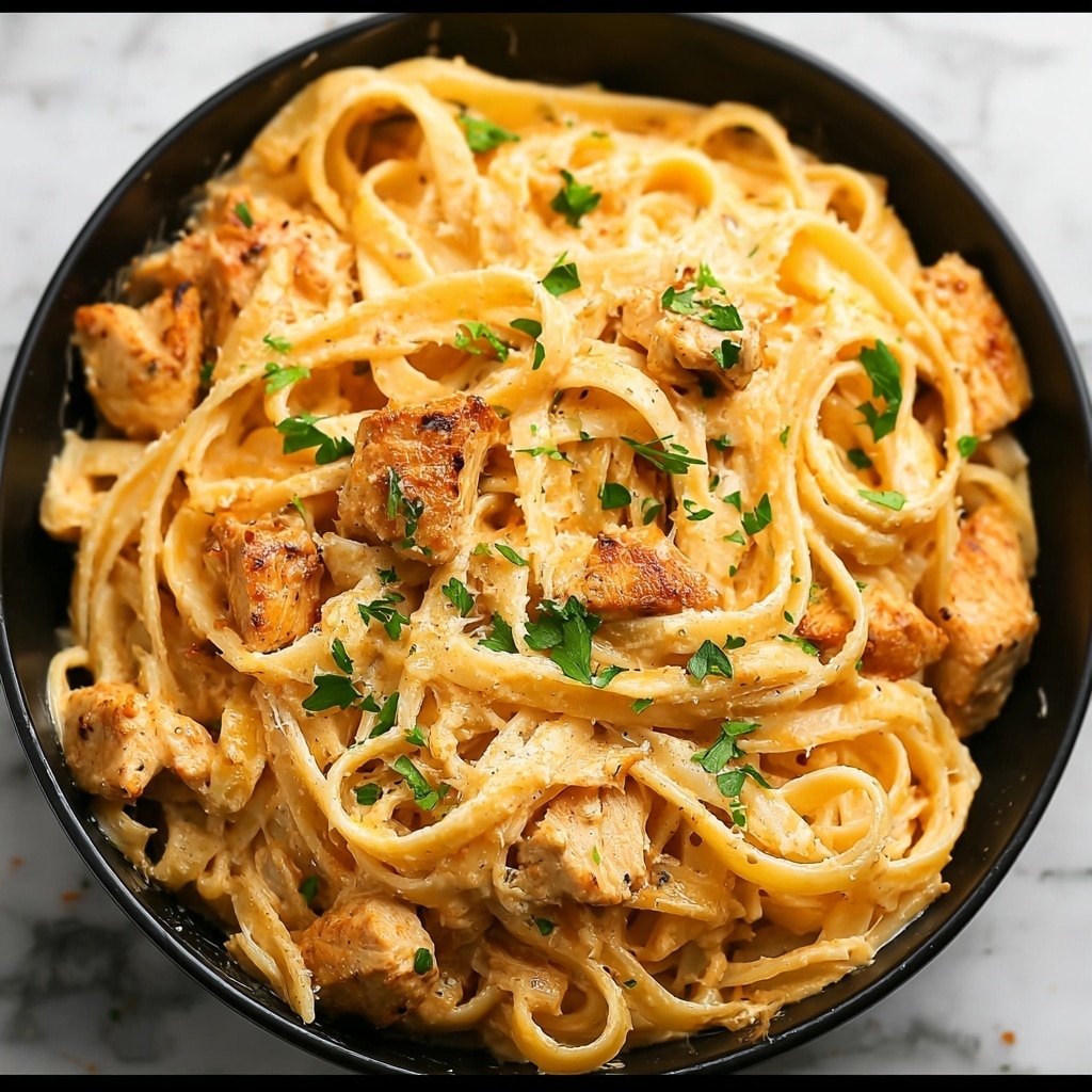 Cowboy Butter Chicken Linguine Recipe - Recipe Image
