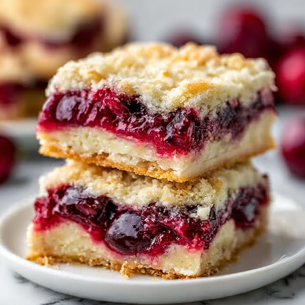 Christmas Cherry Bars Recipe - Recipe Image