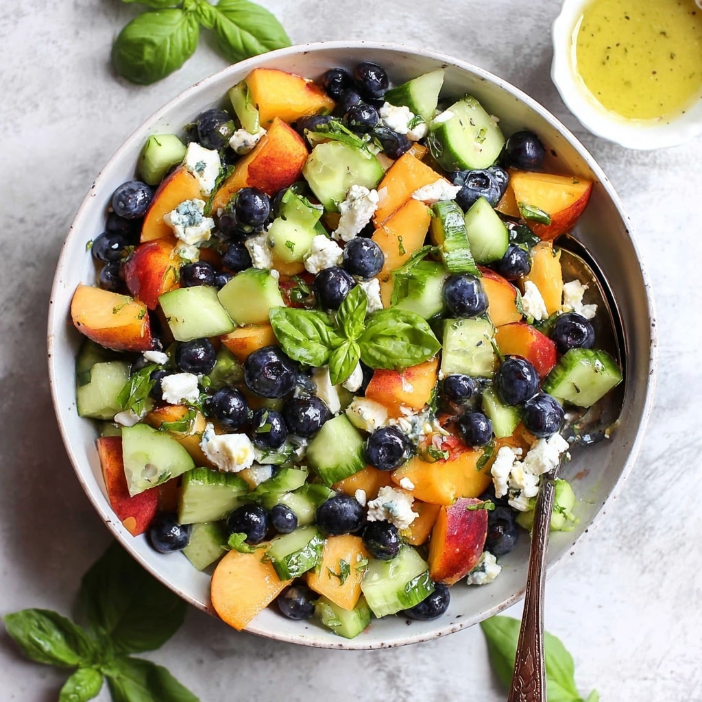 Blueberry Peach Feta Salad Recipe - Recipe Image