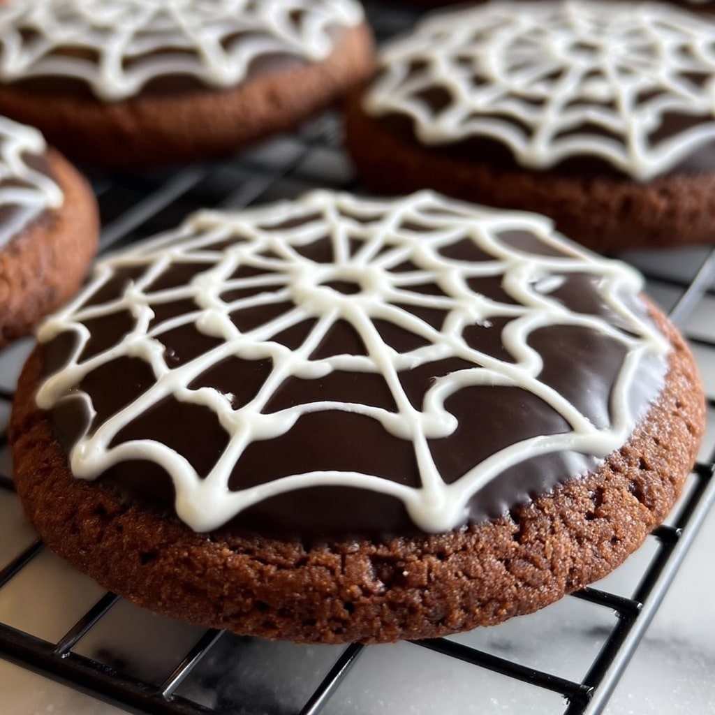Spiderweb Halloween Cookies Recipe - Recipe Image
