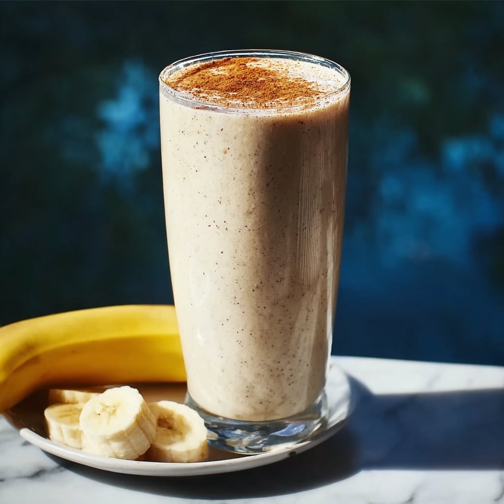 Banana & Almond Butter Smoothie Recipe - Recipe Image