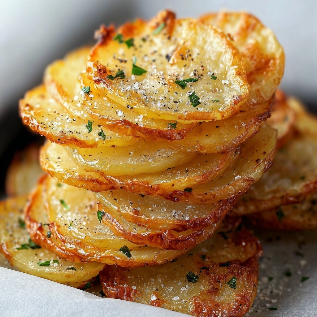 Crispy Air Fryer Sliced Potatoes Recipe - Recipe Image