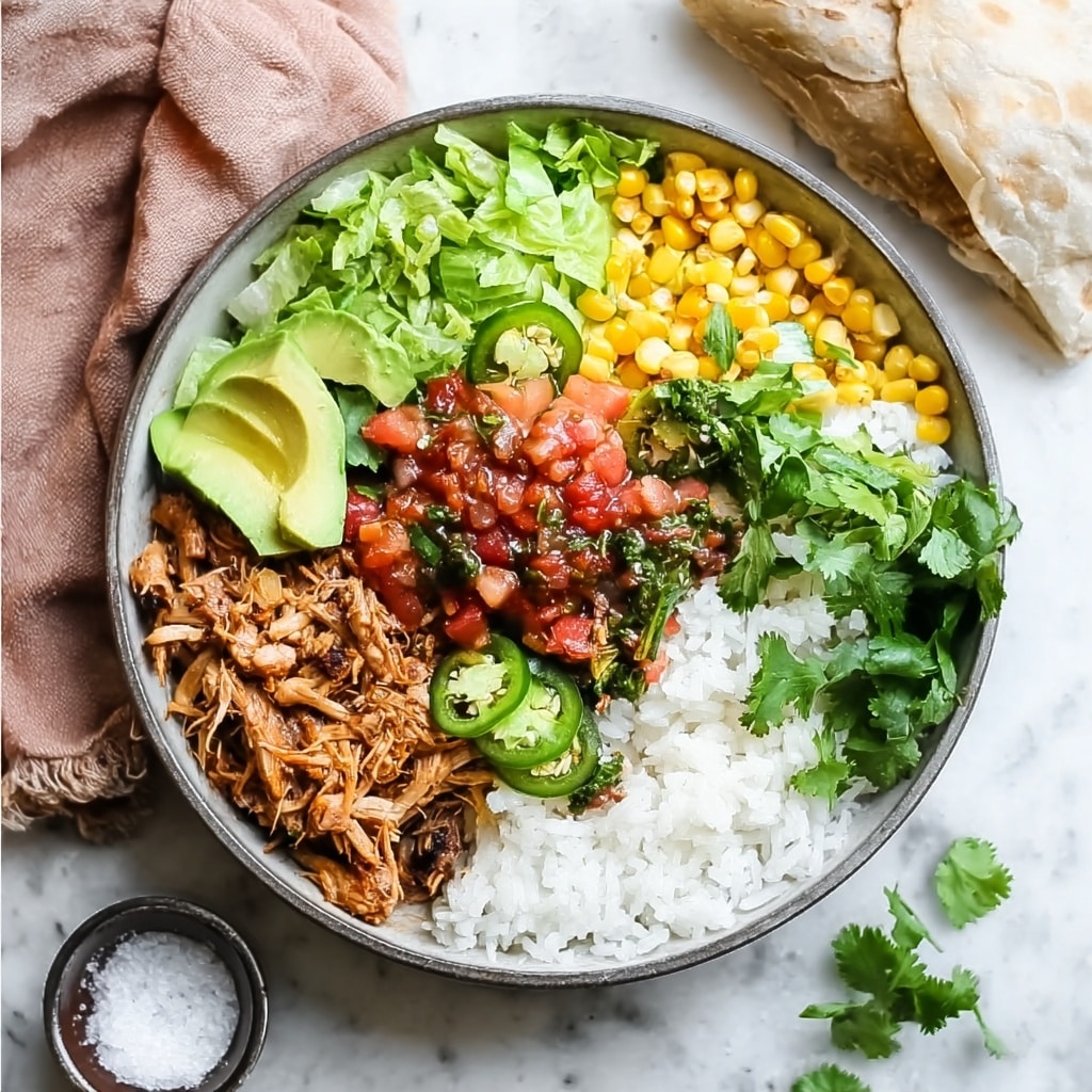 Shredded Chicken Rice Bowl Recipe - Recipe Image