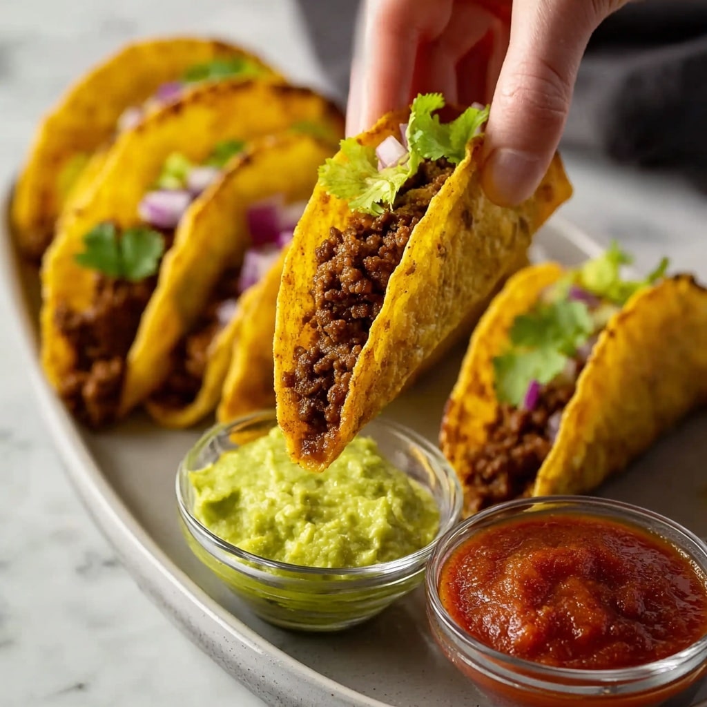 Crispy Ground Beef Tacos Recipe - Recipe Image