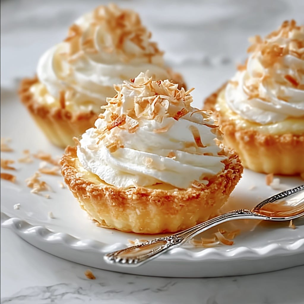 Mini Coconut Cream Pies Recipe - Recipe Image