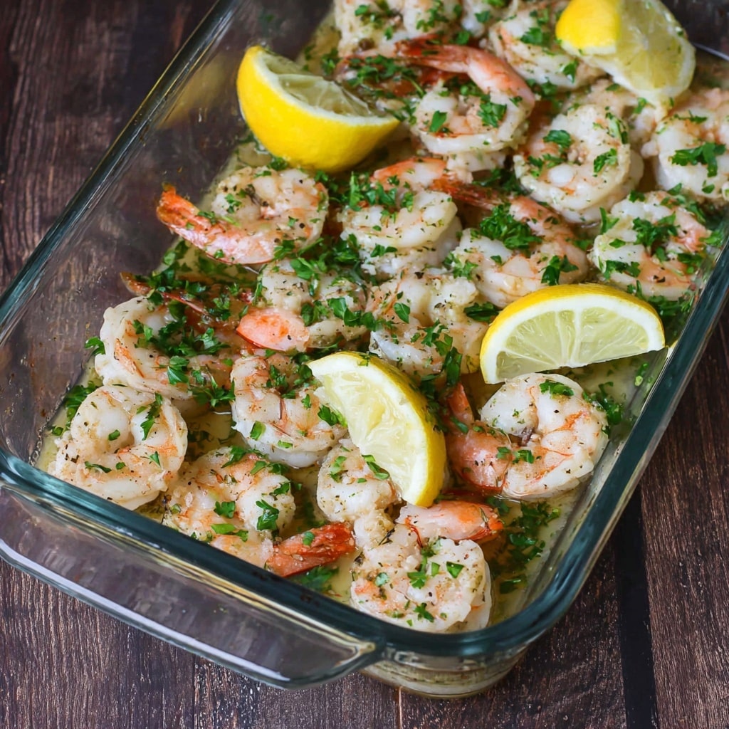 Baked Lemon Garlic Shrimp Recipe - Recipe Image