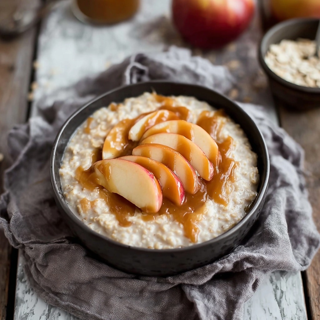 Caramel Apple Oatmeal: Fall's Cozy Breakfast Delight - Recipe Image