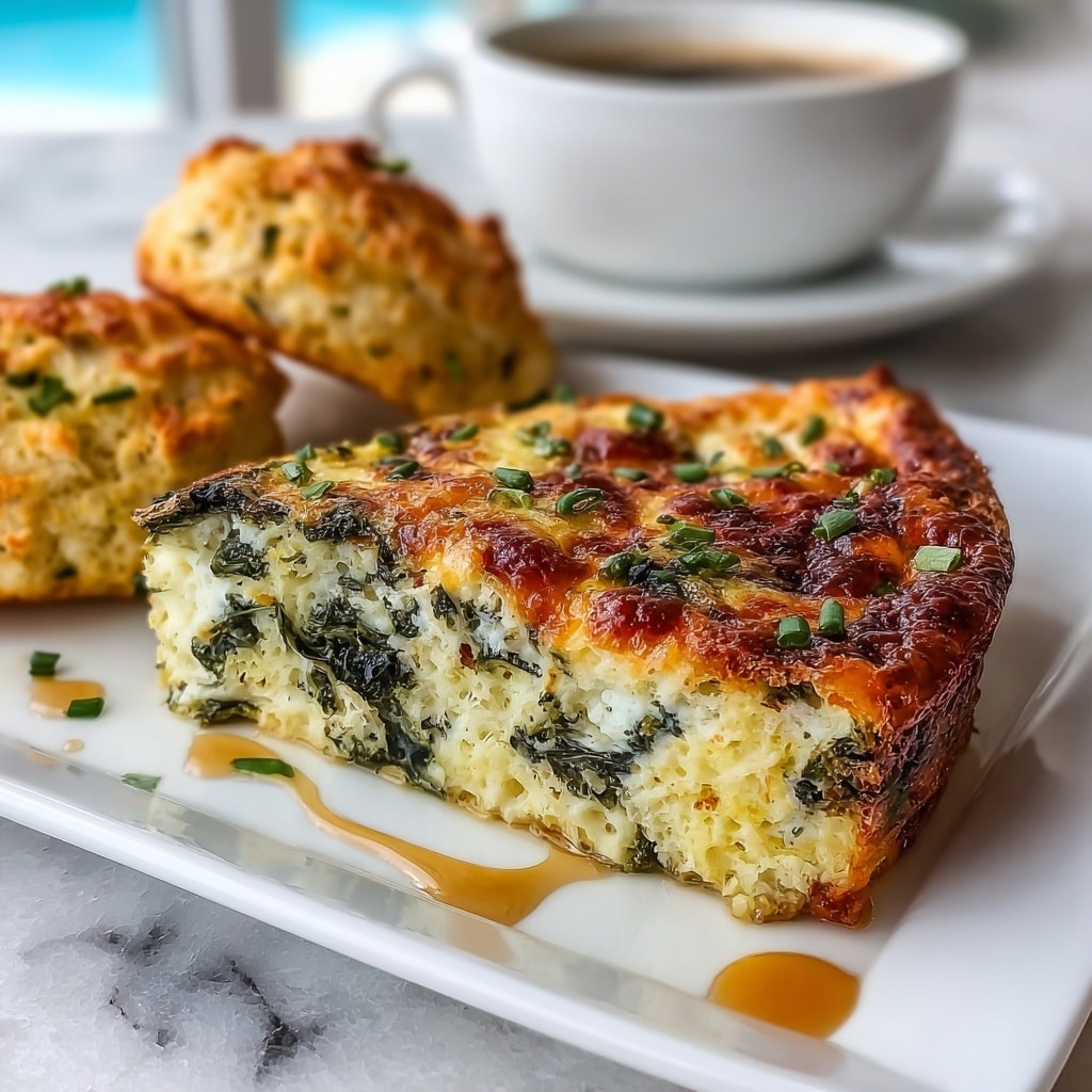 Savory Spinach & Cottage Cheese Breakfast Bake - Recipe Image