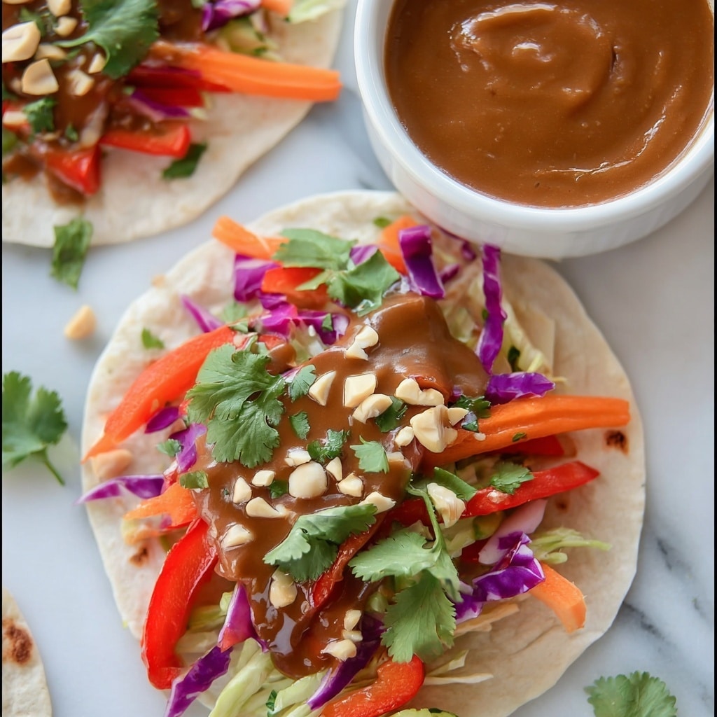 Chicken Pad Thai Tacos Recipe - Recipe Image