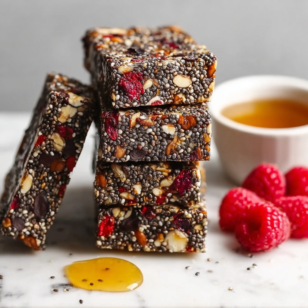No-Bake Chia Seed Energy Bars Recipe - Recipe Image