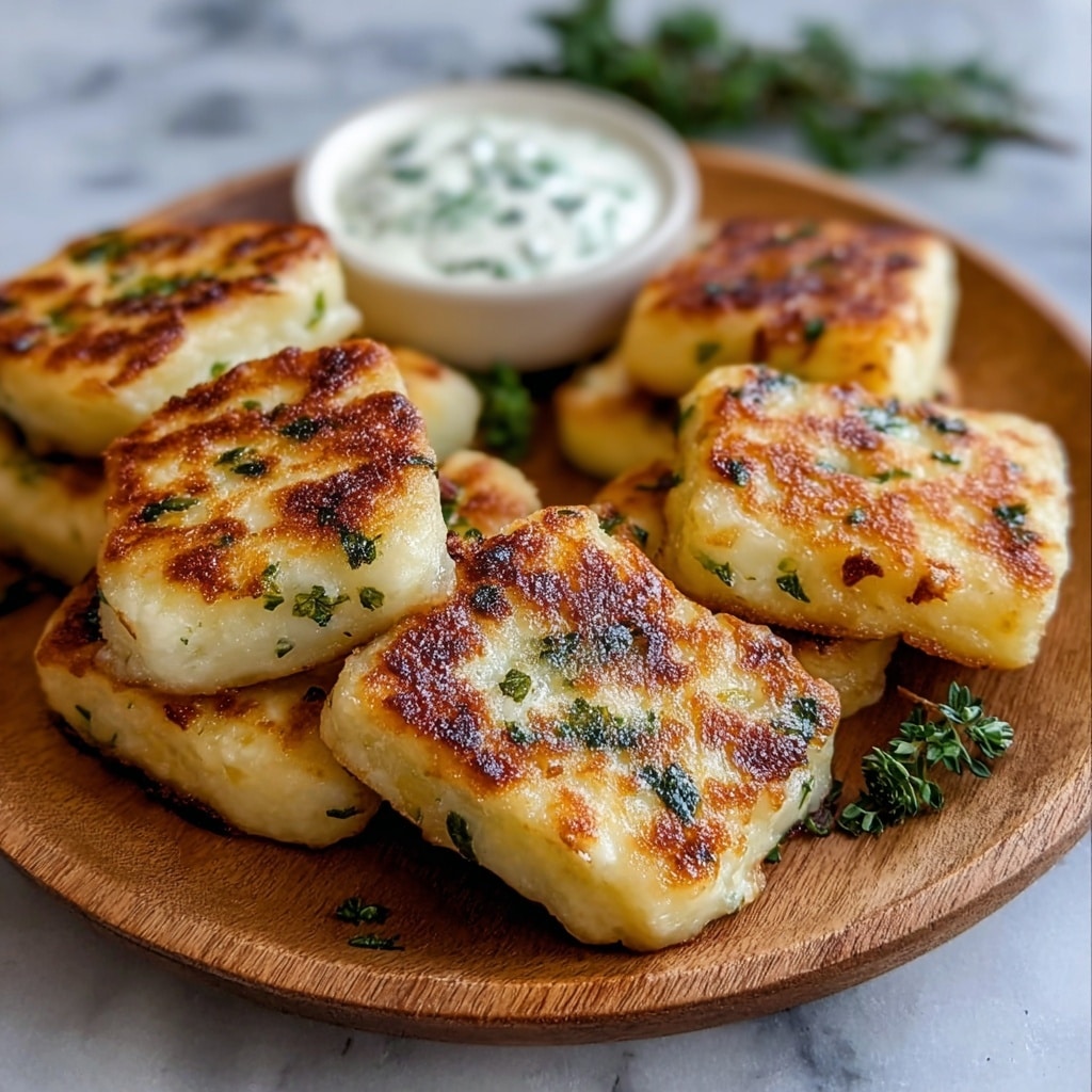 Crispy Irish Potato Cakes (Potato Farls) Recipe - Recipe Image