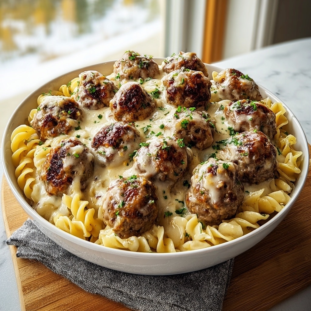 Swedish Meatball Pasta Bake Recipe - Recipe Image