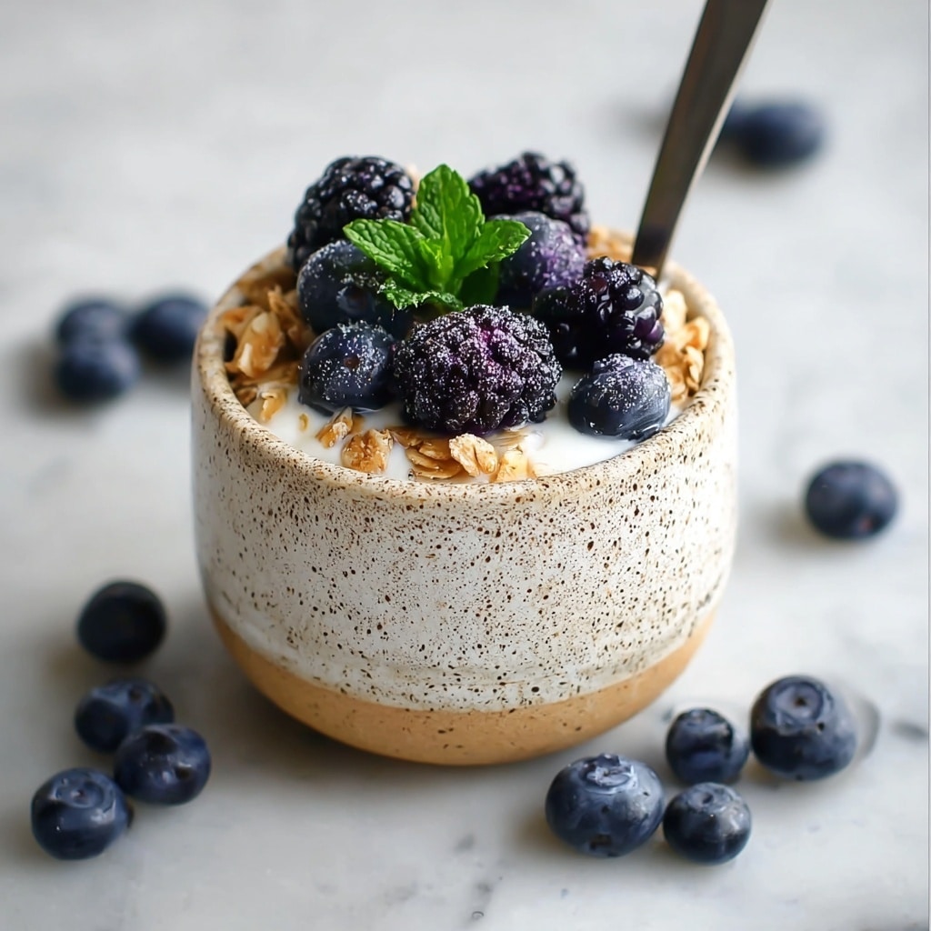 Blueberry Overnight Oats with Yogurt for Busy Mornings Recipe - Recipe Image