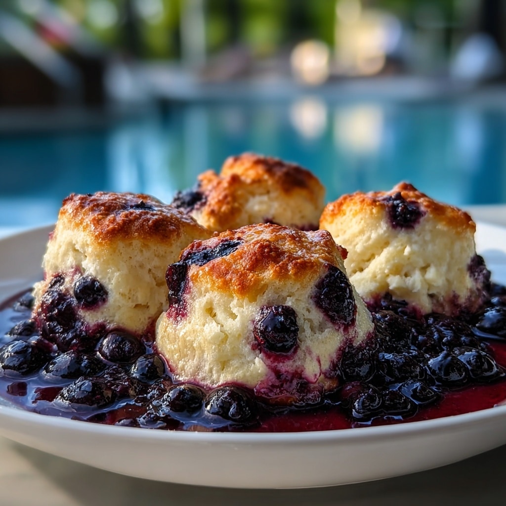 Delicious Blueberry Butter Swim Biscuits Recipe - Recipe Image