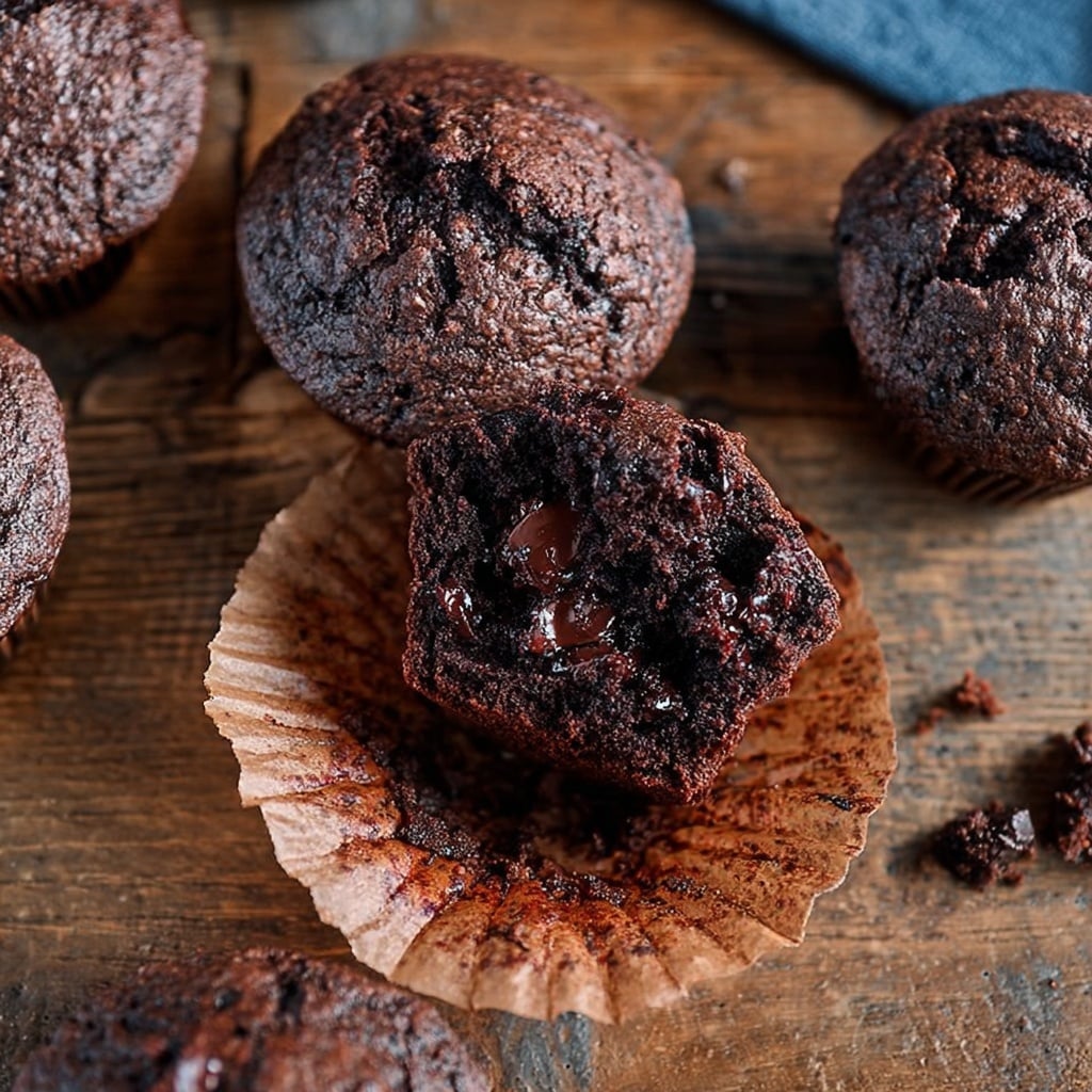 Chocolate Chocolate Chip Muffins Recipe - Recipe Image