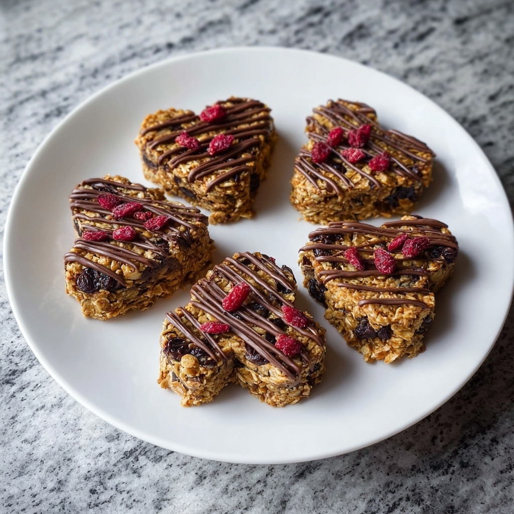 Crunchy Granola Heart Bars Recipe - Recipe Image