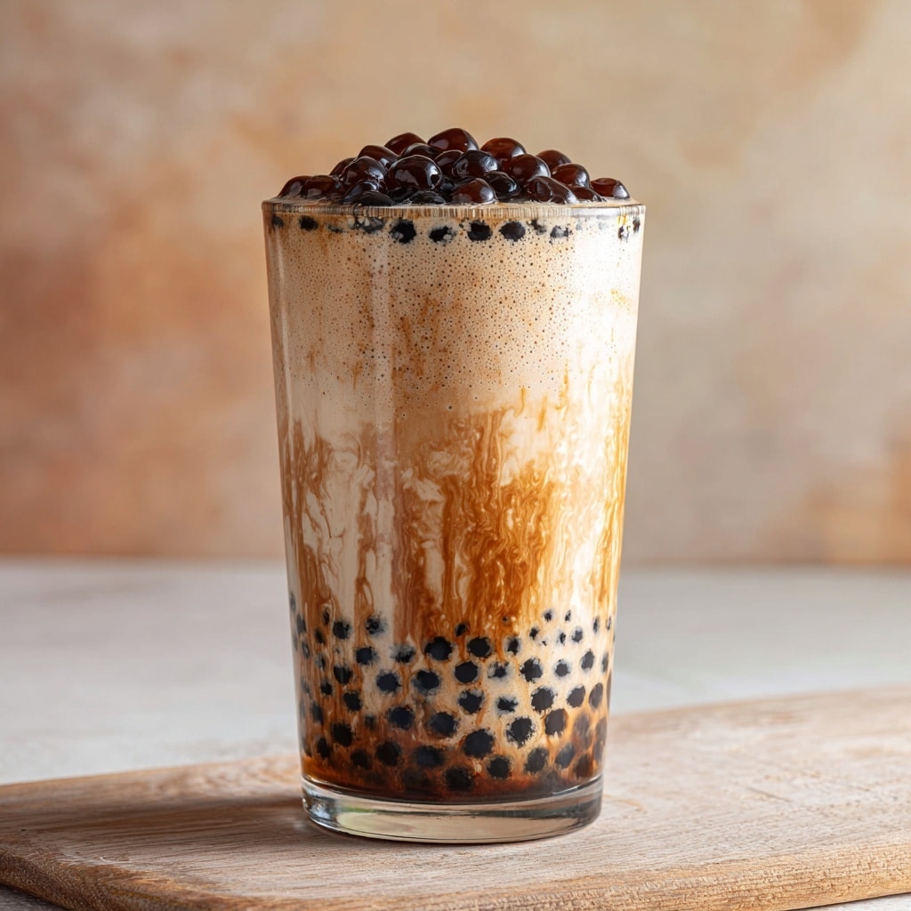 Cozy Red Bean & Black Sesame Milk Tea for Refreshing Sips Recipe - Recipe Image
