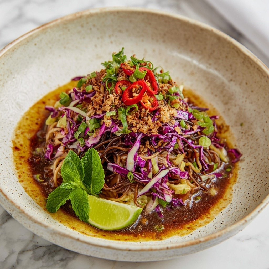 Sesame Chili Cold Soba Noodle Salad Recipe - Recipe Image