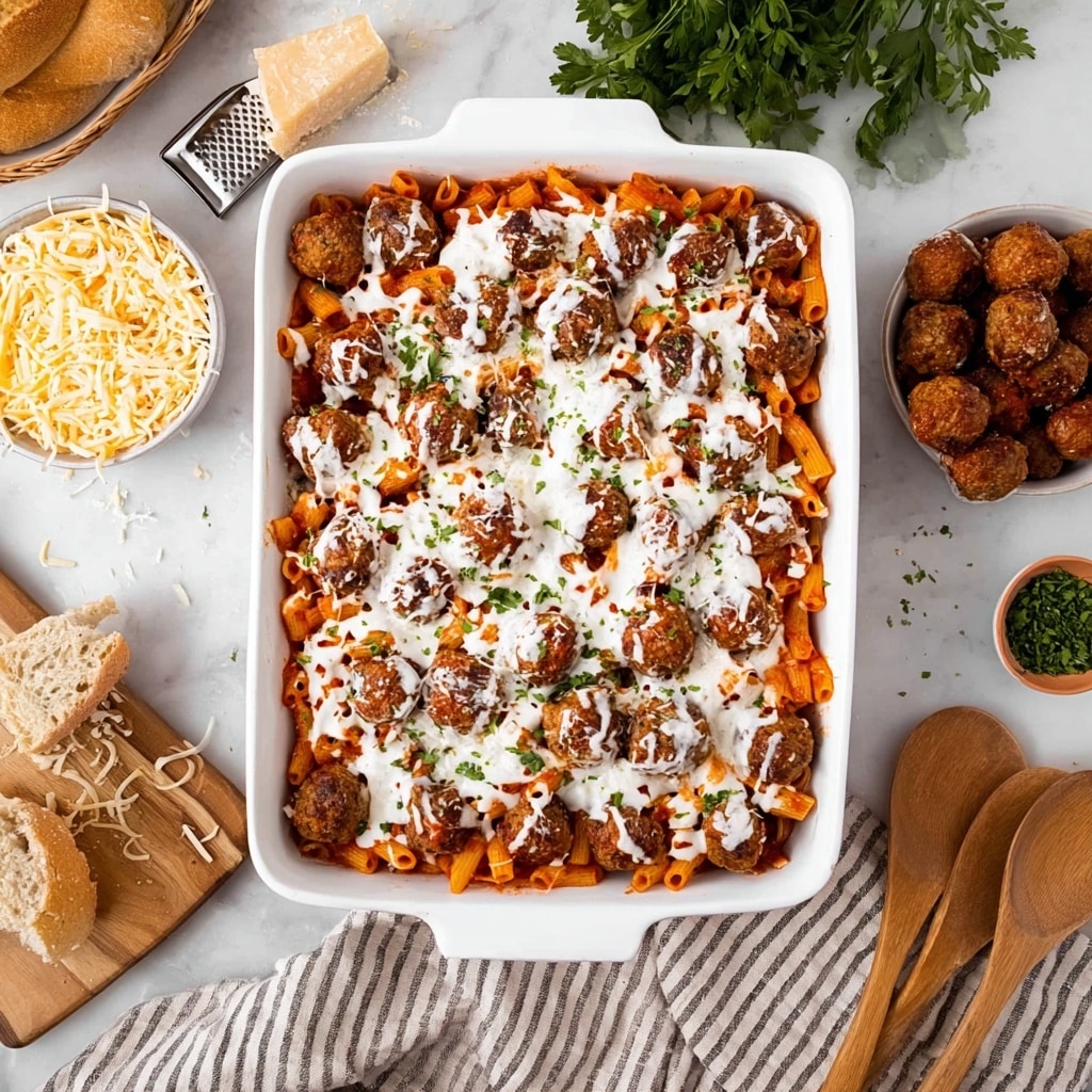 Meatball Casserole Recipe - Recipe Image