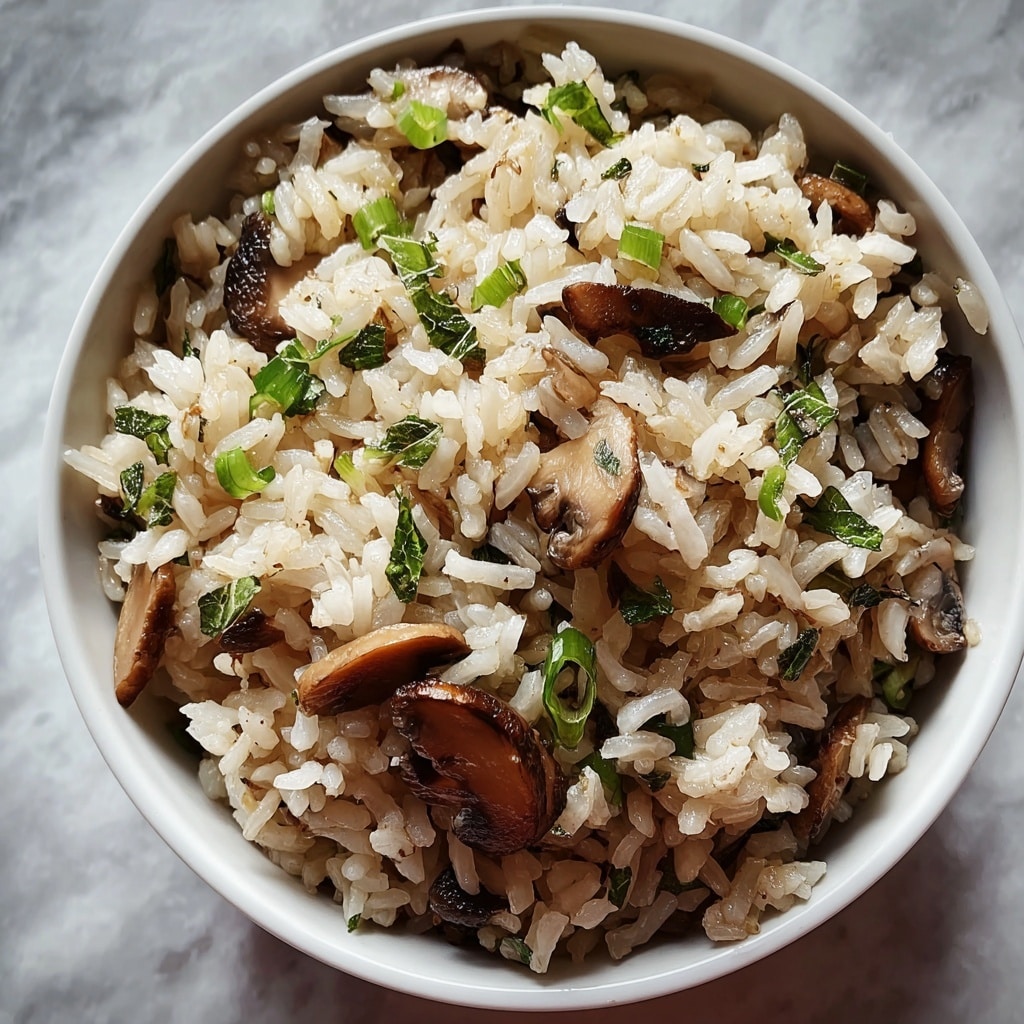 Creamy Mushroom Rice Recipe - Recipe Image