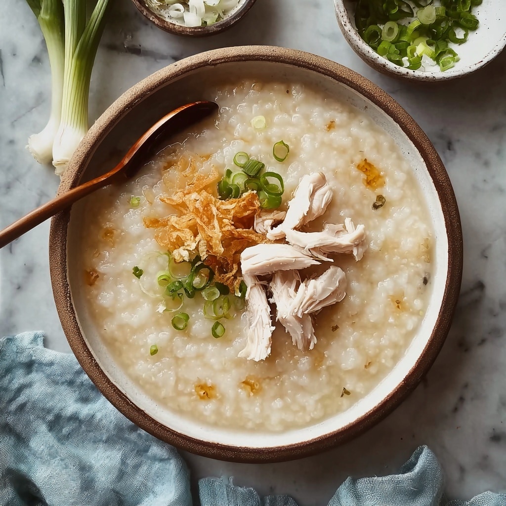 Comforting Chicken Congee Recipe for Cozy Evenings Recipe - Recipe Image