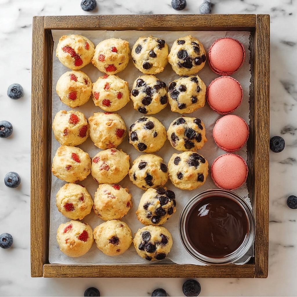 Mini Pancake Muffins with Fresh Fruit and Chocolate Chips Recipe - Recipe Image