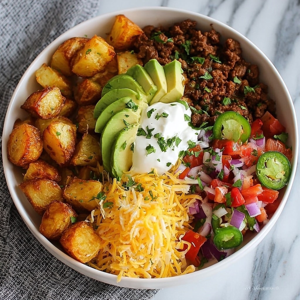 Potato Taco Bowl Recipe - Recipe Image