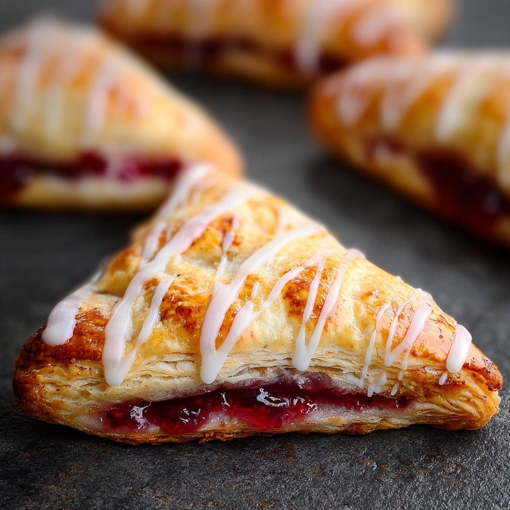 Cherry Turnovers with Almond Glaze Recipe - Recipe Image
