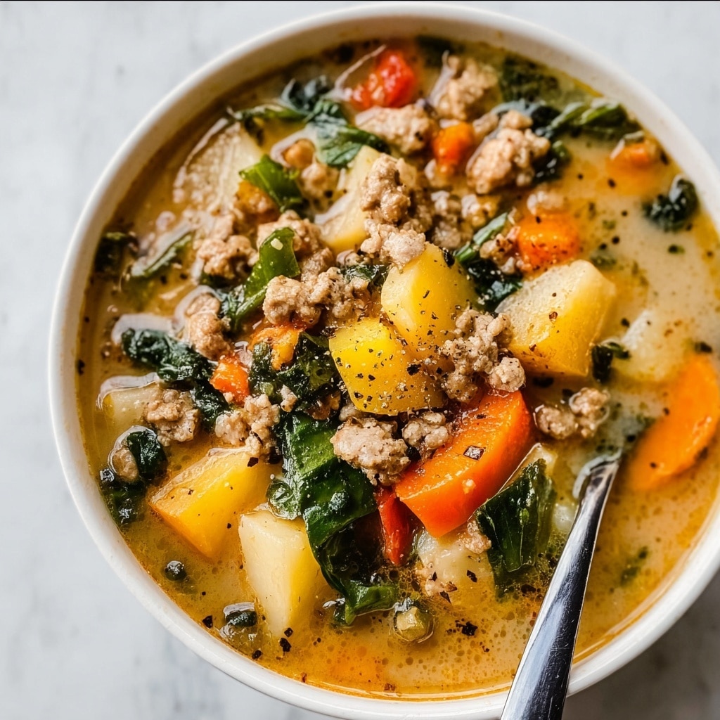 Ground Chicken Soup: Cozy Comfort Food Delight Recipe - Recipe Image